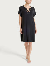 Abito con occhielli in Viscosa Summer  Neri Donna - Ragno
