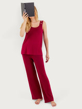 Top a spalla larga con occhielli in Viscosa Summer  Rossi Donna - Ragno