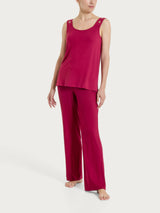 Top a spalla larga con occhielli in Viscosa Summer  Rossi Donna - Ragno