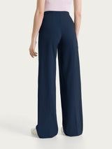 Lightweight palazzo pants in Super Fresh Blue Women's - Ragno