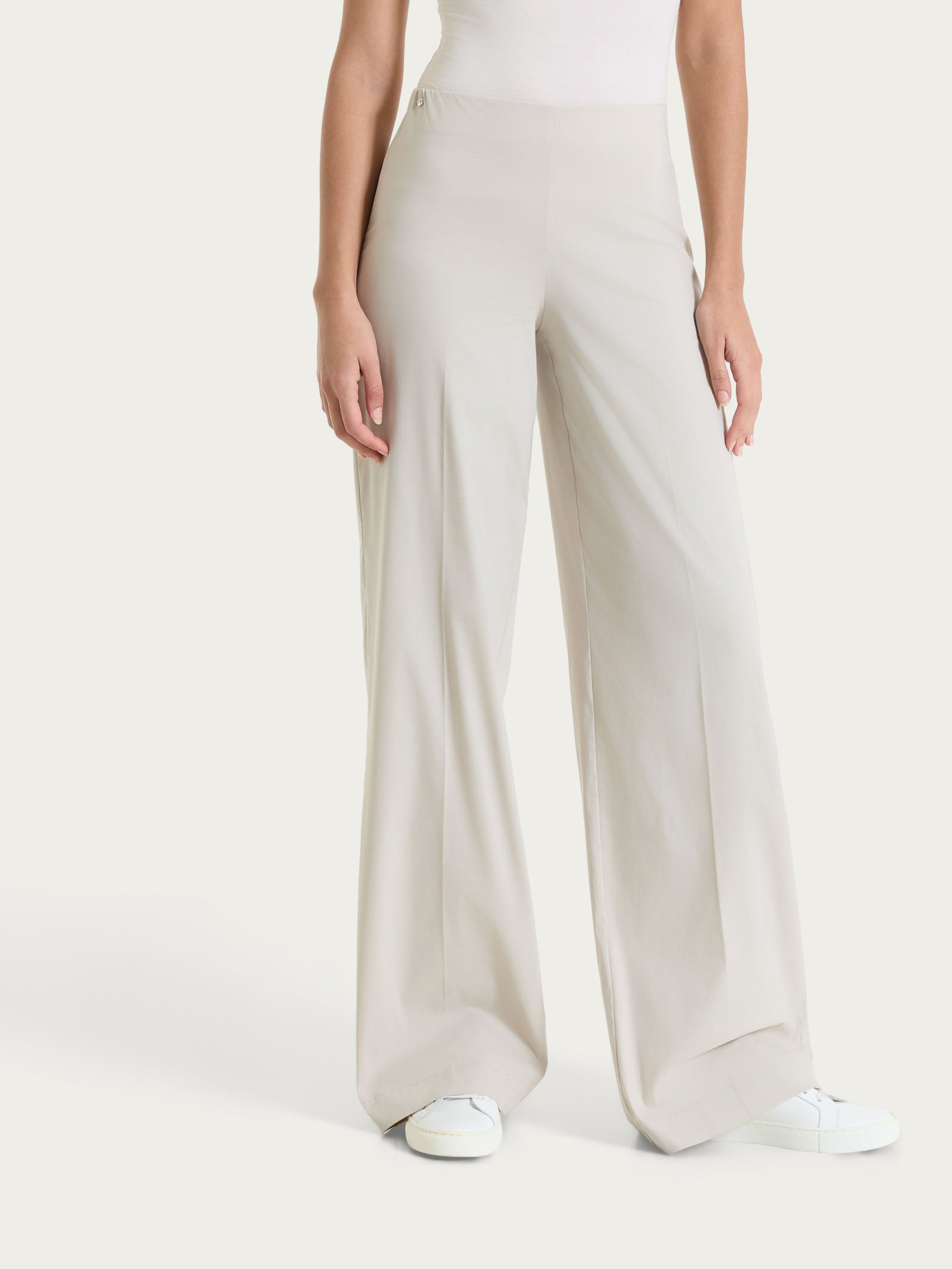Pantalone a palazzo leggero in Super Fresh Bianchi Donna - Ragno
