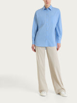 Pantalone a palazzo leggero in Super Fresh Bianchi Donna - Ragno