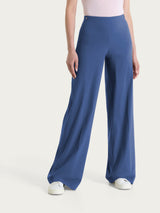 Pantalone a palazzo leggero in Super Fresh Blu Donna - Ragno