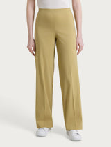 Pantalone a palazzo leggero in Super Fresh Verdi Donna - Ragno