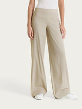 Pantalone a palazzo leggero in Super Fresh Marroni Donna - Ragno