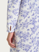 Camicia da notte con manica lunga in Jersey di cotone 40-50 Bianchi Donna - Ragno
