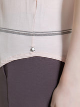 Maglietta a righe in Viscosa Summer e Lurex Rosa Donna - Ragno