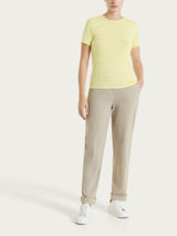 Maglietta skinny a righe in Viscosa Summer Gialli Donna - Ragno