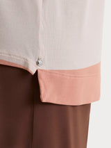 Maglietta girocollo e con macro righe in Summer Light Arancioni Donna - Ragno