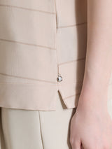 Maglietta con collo a barchetta e micro righe in Summer Light  Rosa Donna - Ragno