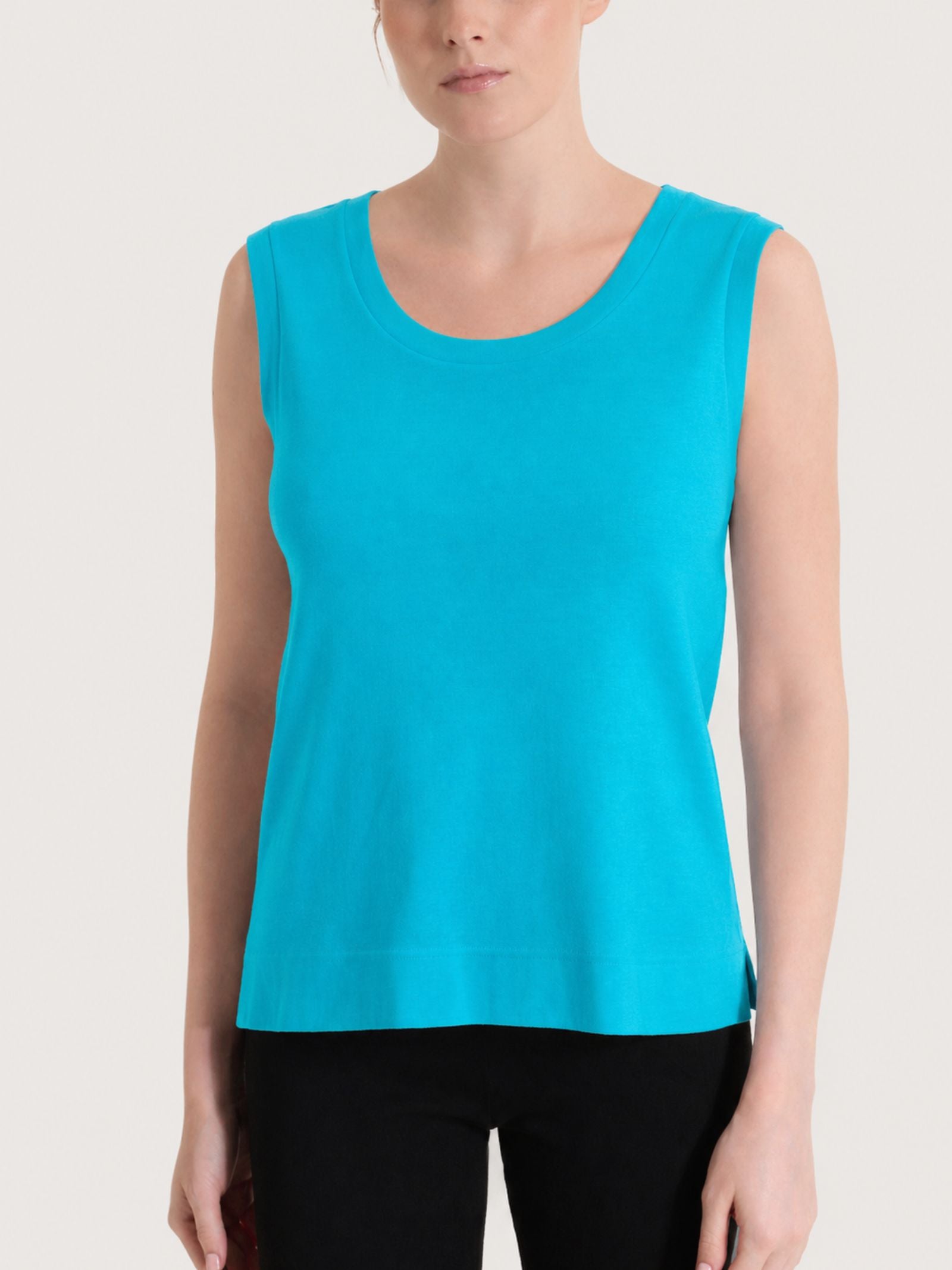 Ärmelloses Damen-Top aus Eco cotton Stretch - Ragno