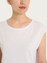 Pigiama corto tinta unita in Jersey di Cotone Viola Donna - Ragno