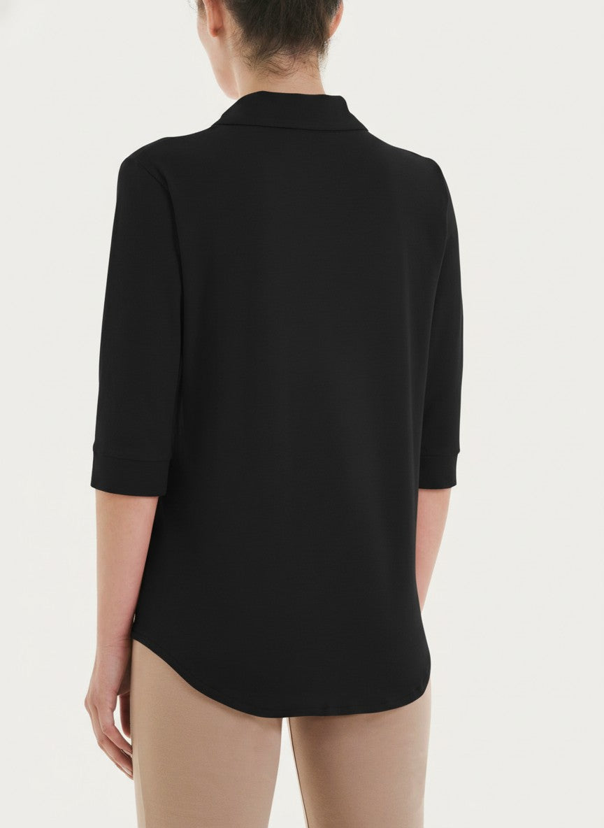 Camicia con manica 3/4 in Ultralight Neri Donna - Ragno