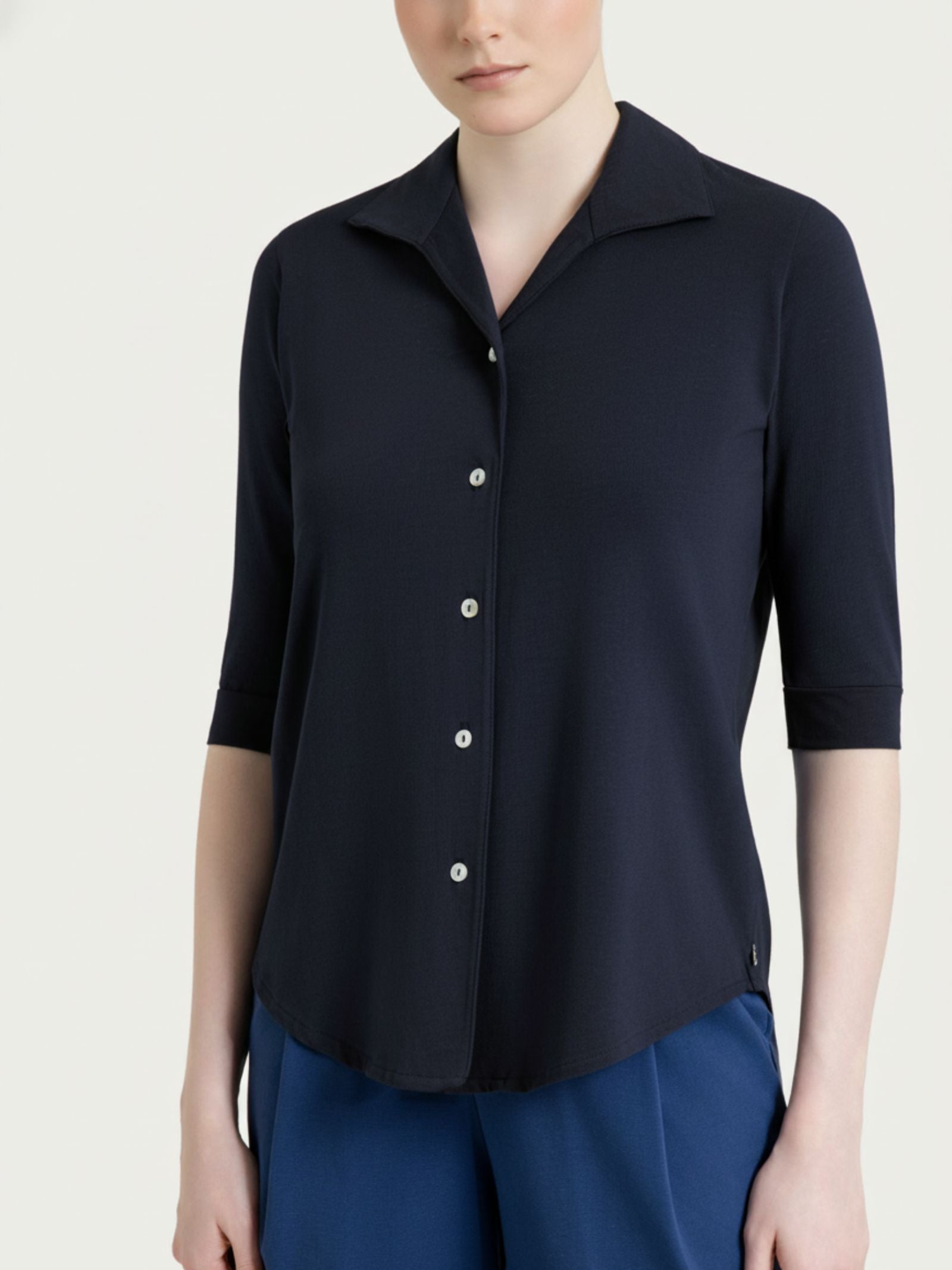 Ultralight Camisa Manga 3/4 Azul Mujer - Ragno