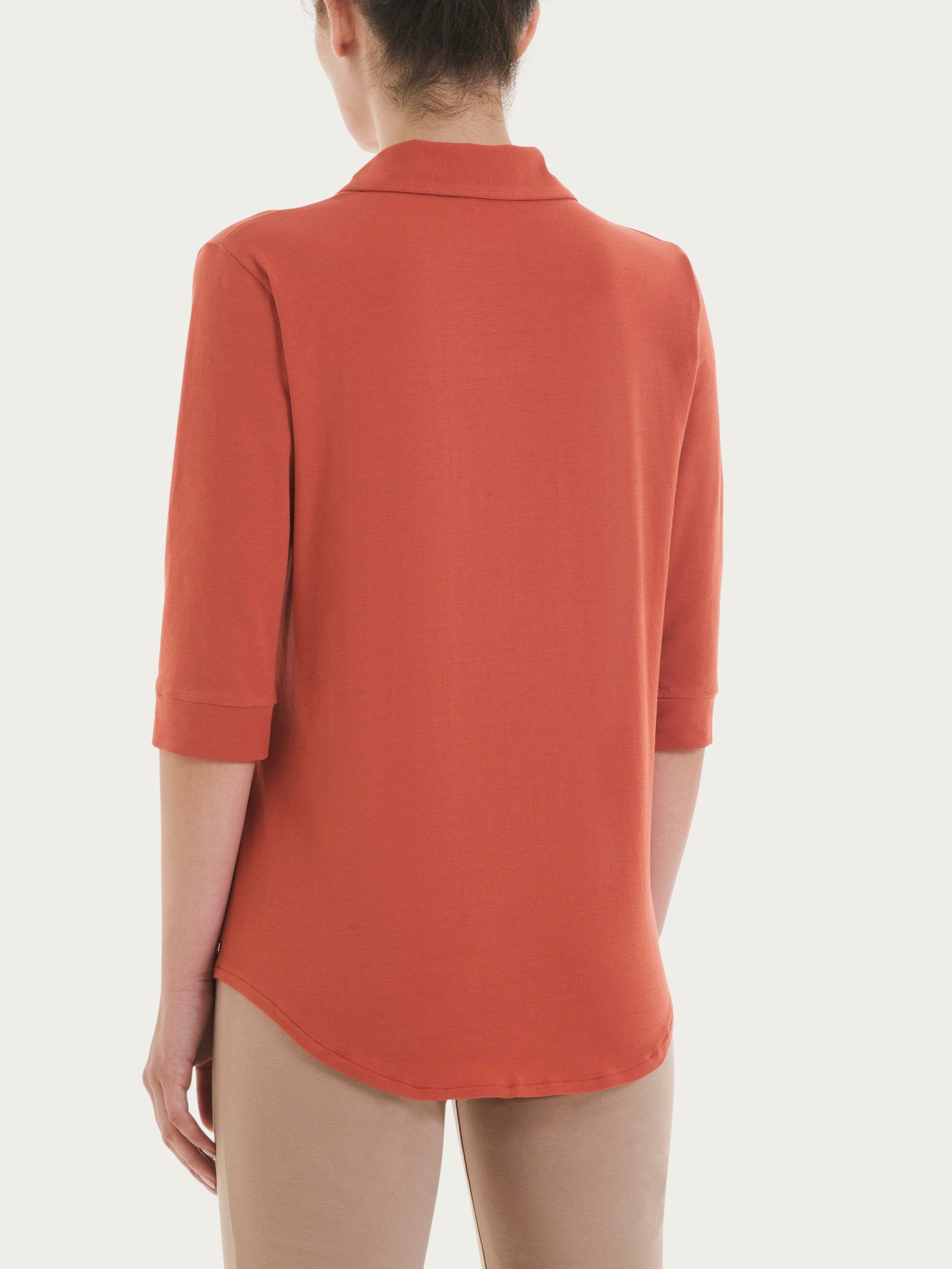 Camicia con manica 3/4 in Ultralight Rossi Donna - Ragno