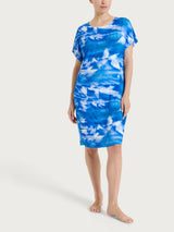 Abito con fantasia floreale in Viscosa Summer Azzurri Donna - Ragno