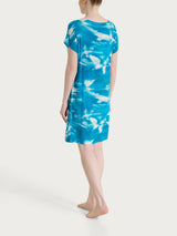 Abito con fantasia floreale in Viscosa Summer Azzurri Donna - Ragno