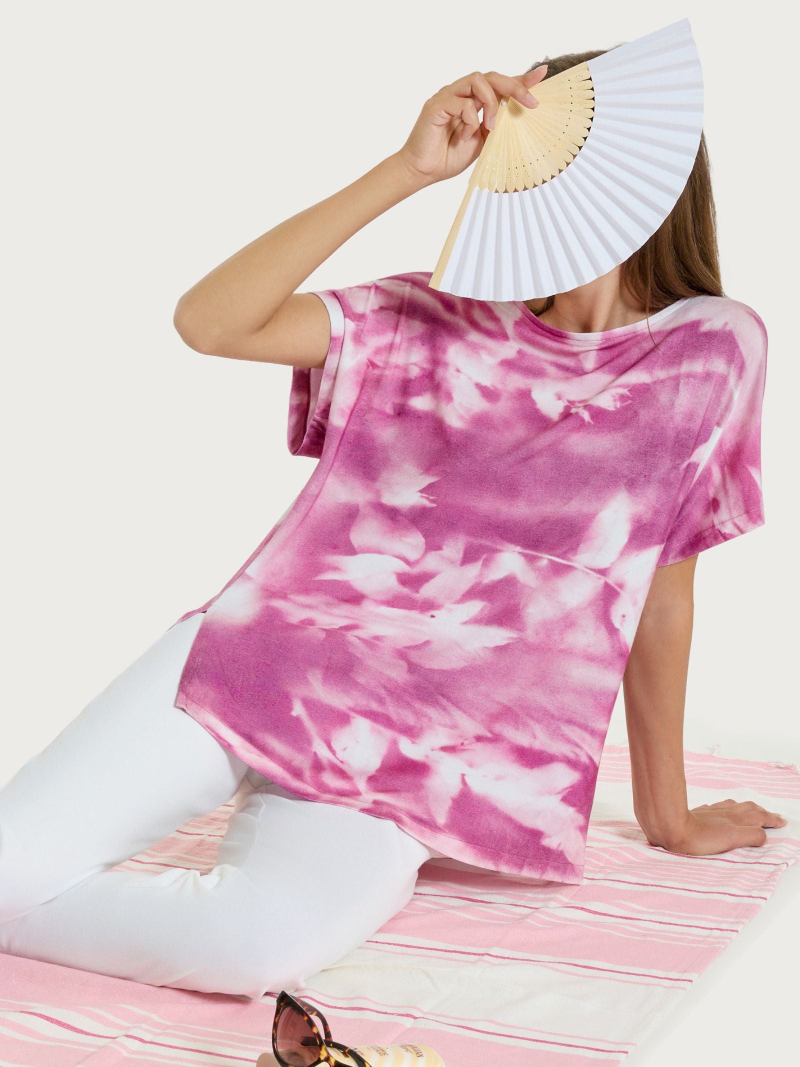 Maglietta con fantasia floreale in Viscosa Summer Rosa Donna - Ragno