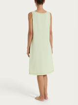 Camicia da notte smanicata in Jersey di Cotone Verdi Donna - Ragno