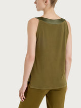 Summer Green Damen Viscose Rundhalsausschnitt Top - Ragno