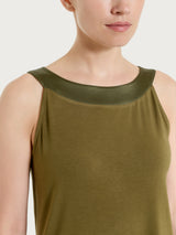 Summer Green Damen Viscose Rundhalsausschnitt Top - Ragno