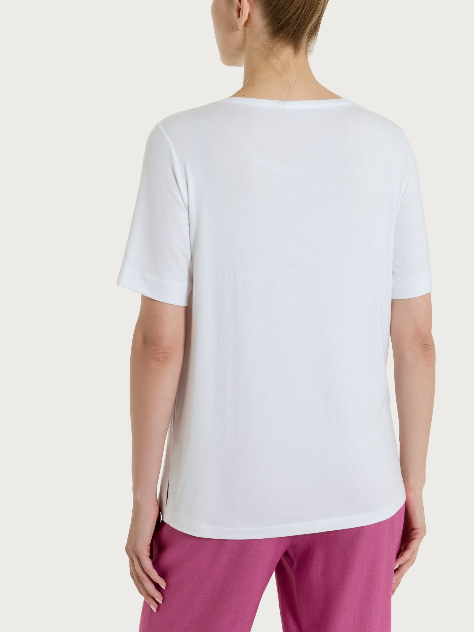 Maglietta con stampa in Viscosa Summer Bianchi Donna - Ragno
