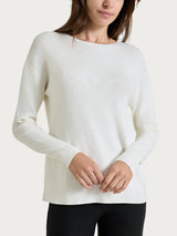 Maglia girocollo in punto perla Four Seasons Bianchi Donna - Ragno