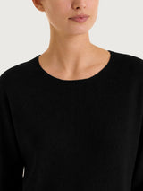 Maglia girocollo in punto perla Four Seasons Neri Donna - Ragno