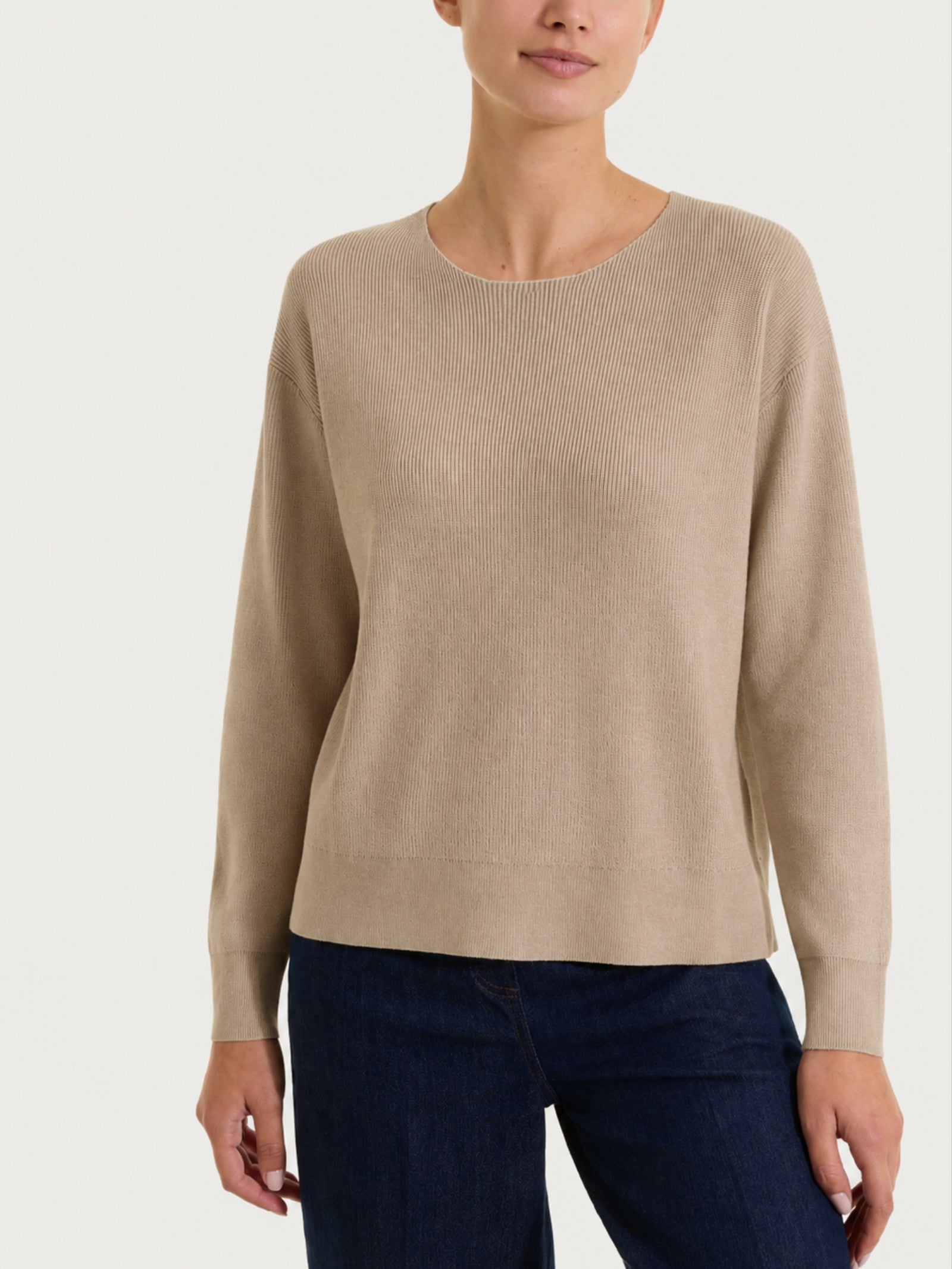 Maglia girocollo in punto perla Four Seasons Grigi Donna - Ragno
