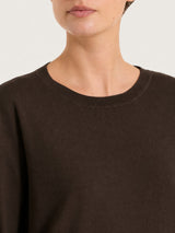 Maglia girocollo in punto perla Four Seasons Marroni Donna - Ragno