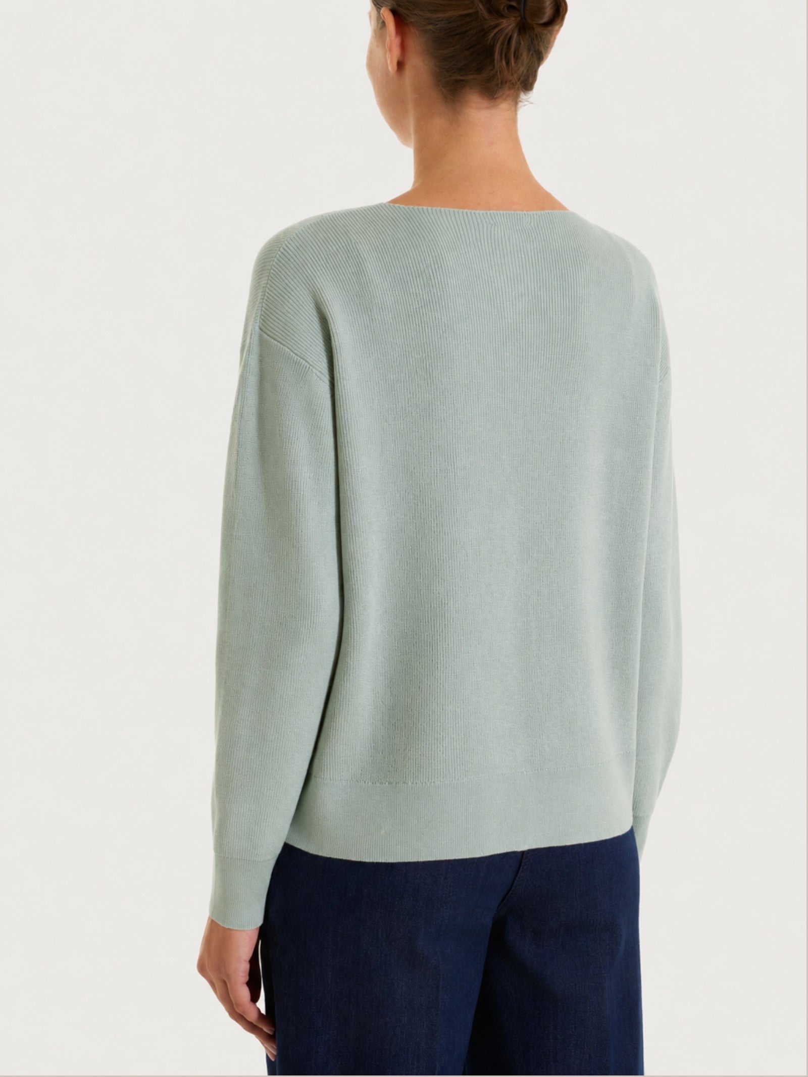 Maglia girocollo in punto perla Four Seasons Verdi Donna - Ragno