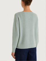 Maglia girocollo in punto perla Four Seasons Verdi Donna - Ragno