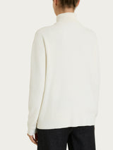 Cardigan con scollo a V in punto perla Four Seasons Bianchi Donna - Ragno