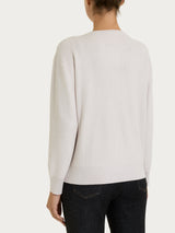 Cardigan girocollo con bottoni in punto perla Four Seasons Viola Donna - Ragno