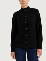 Cardigan lupetto con bottoni in punto perla Four Seasons Neri Donna - Ragno