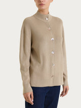 Cardigan lupetto con bottoni in punto perla Four Seasons Grigi Donna - Ragno