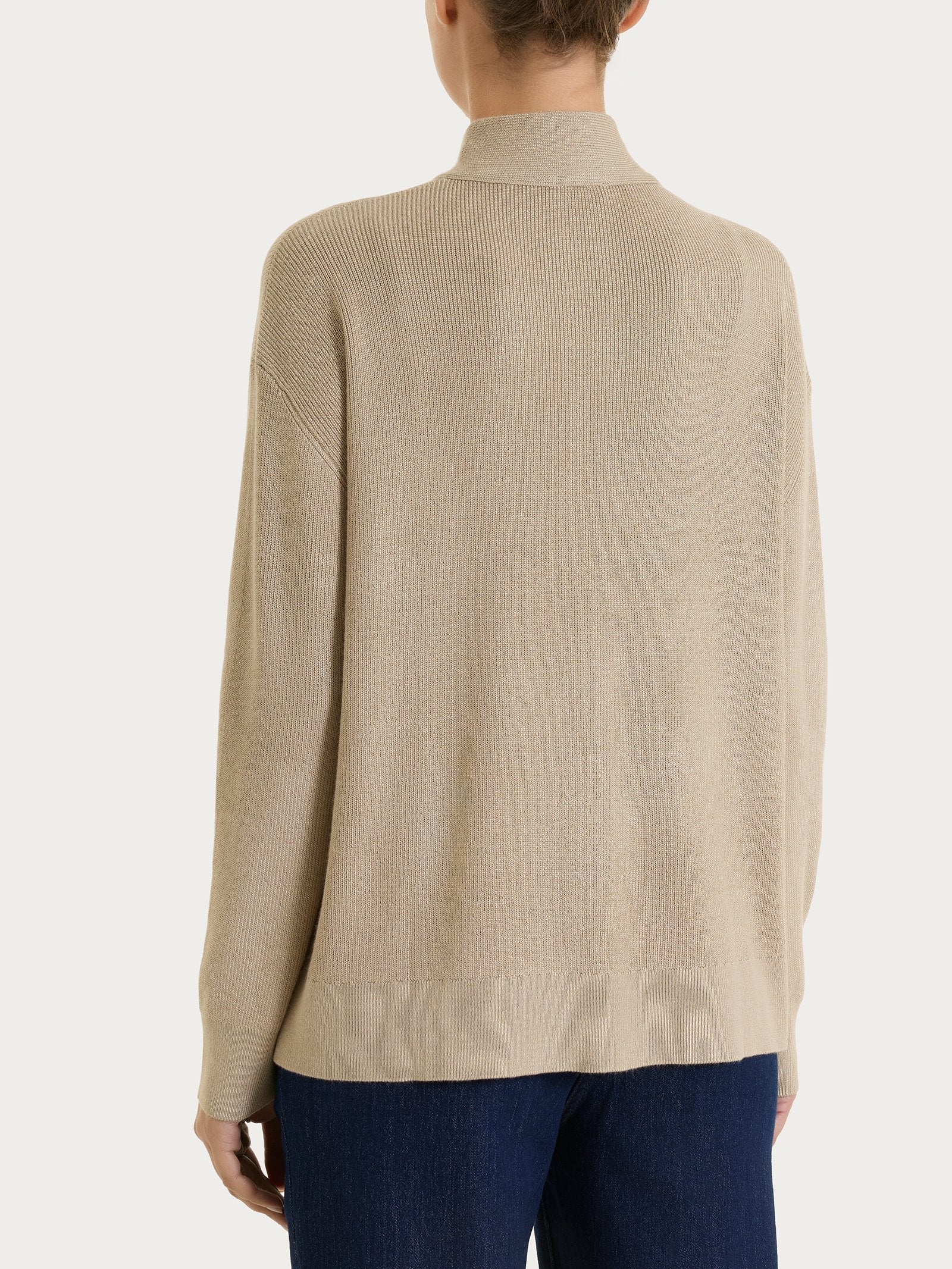 Cardigan lupetto con bottoni in punto perla Four Seasons Grigi Donna - Ragno