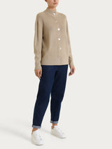 Cardigan lupetto con bottoni in punto perla Four Seasons Grigi Donna - Ragno