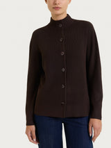 Cardigan lupetto con bottoni in punto perla Four Seasons Marroni Donna - Ragno