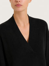 Maglia con scollo a V in punto perla Four Seasons Neri Donna - Ragno