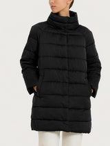 Satin Puffer piumino lungo Neri Donna - Ragno