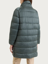 Satin Puffer piumino lungo Grigi Donna - Ragno