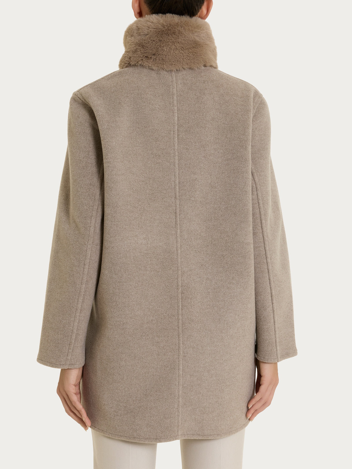 Fuzzy SoftCoat Giaccone con collo alto Grigi Donna - Ragno