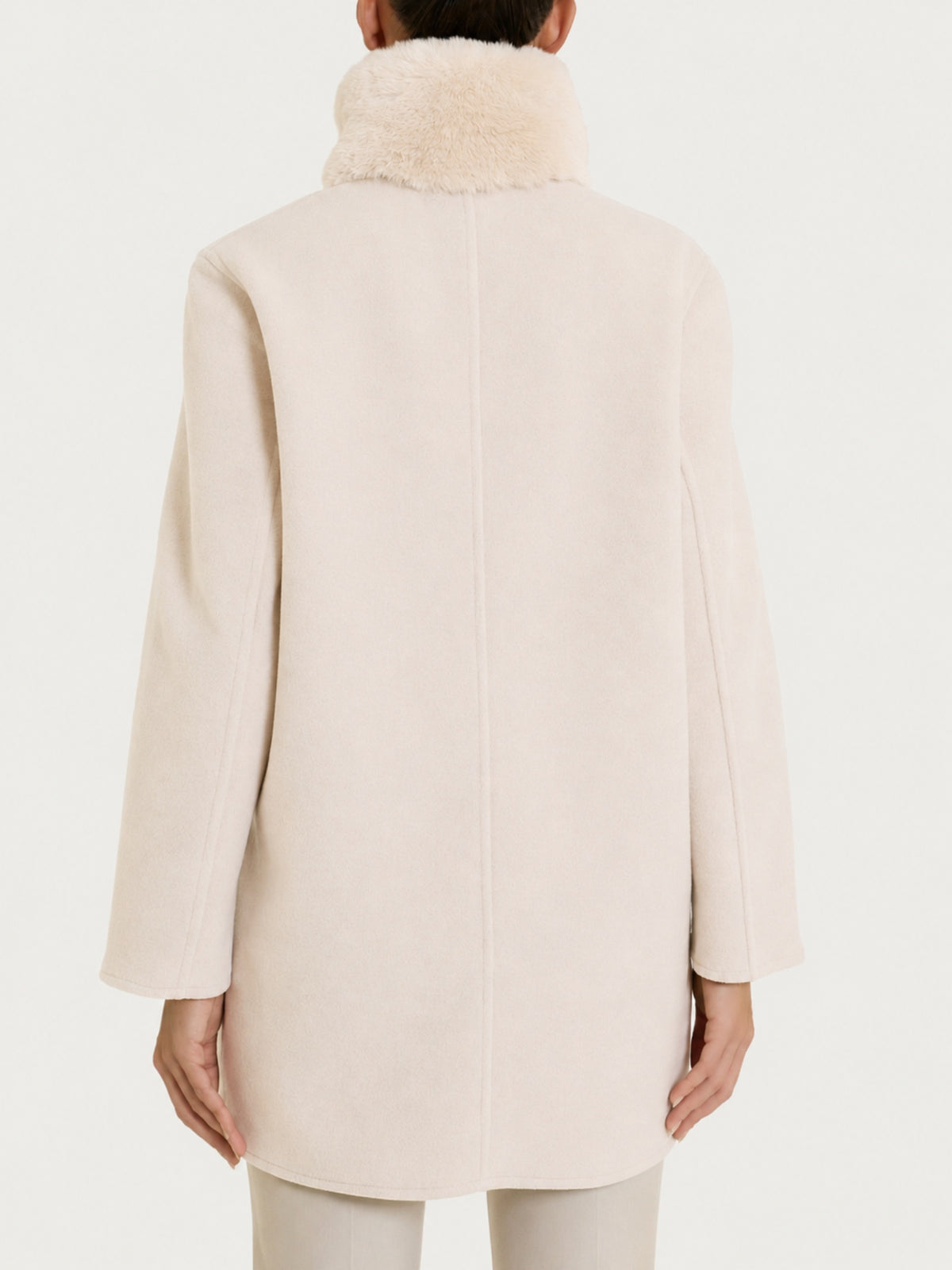 Fuzzy SoftCoat Giaccone con collo alto Rosa Donna - Ragno