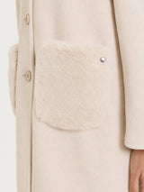 Fuzzy SoftCoat Giaccone con collo alto Rosa Donna - Ragno