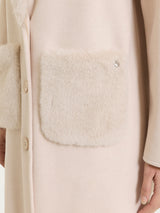 Fuzzy SoftCoat Cappotto lungo Rosa Donna - Ragno