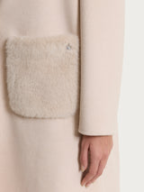 Fuzzy SoftCoat Cappotto lungo Rosa Donna - Ragno