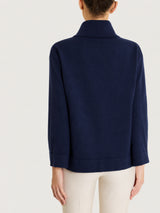 Maglia con collo a ciambella in NaturalSoft Blu Donna - Ragno