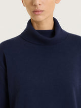 Maglia con collo a ciambella in NaturalSoft Blu Donna - Ragno