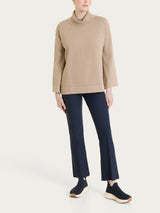Maglia con collo a ciambella in NaturalSoft Grigi Donna - Ragno